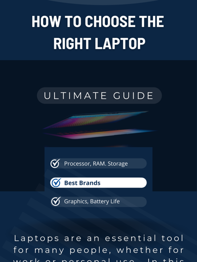 How to Choose the right Laptop