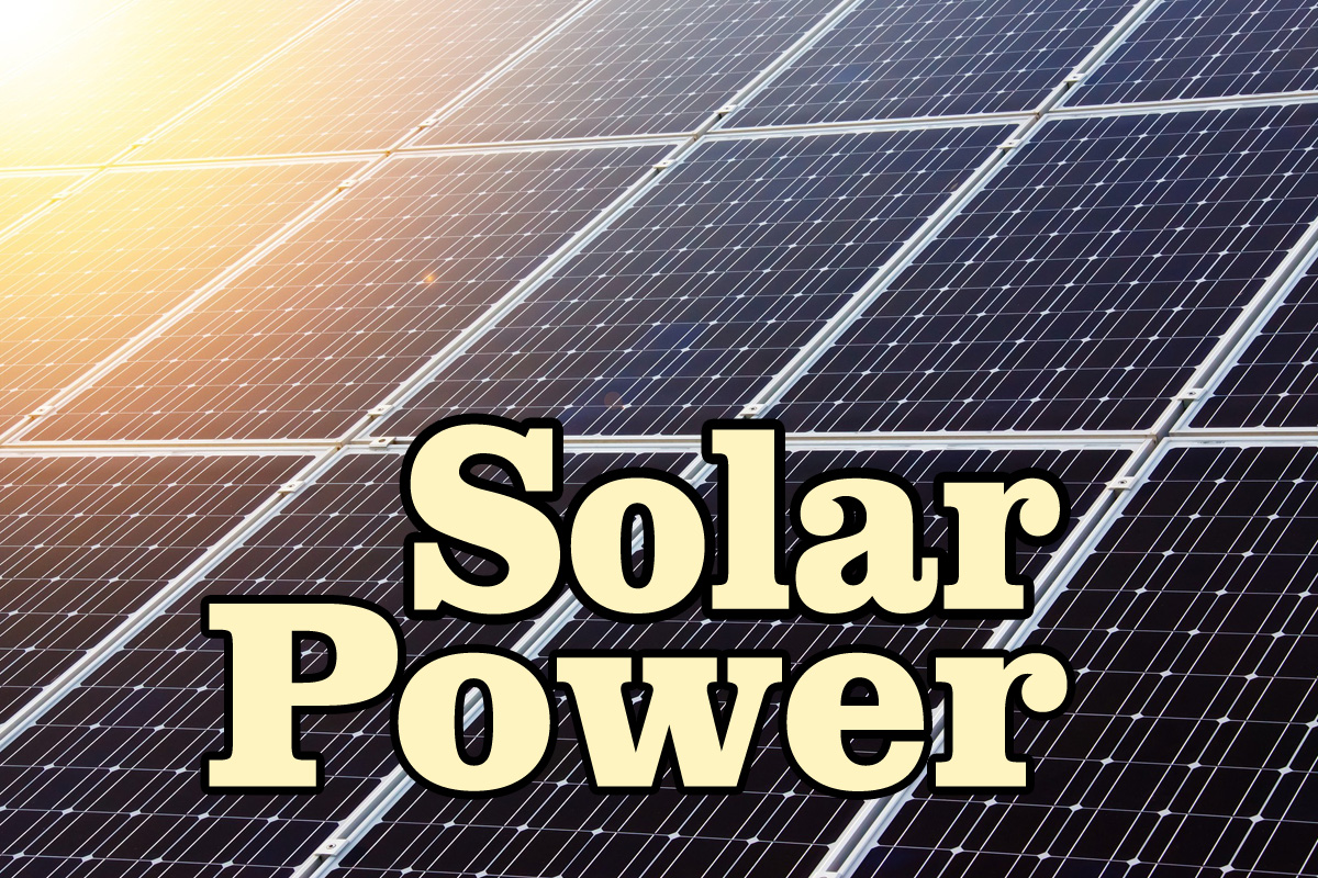 Solar Power Panel, Solar Panel, Solar Power Text