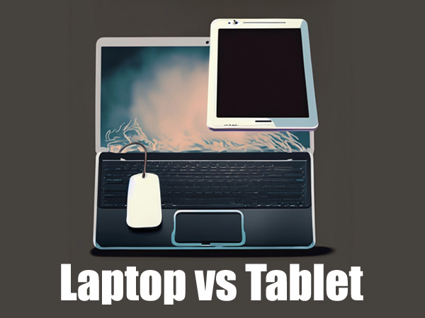 Tablet vs laptop 